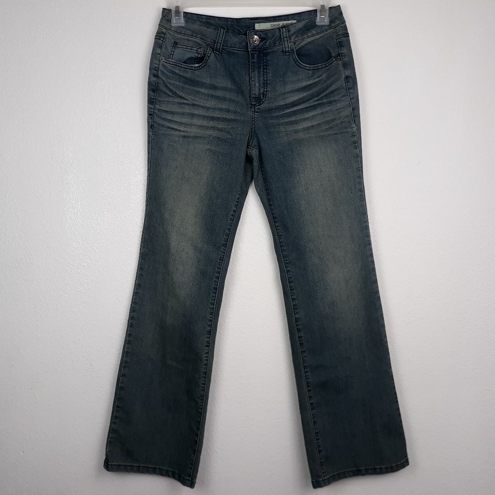 DKNY Jeans Women's Size 10 Bootcut Mid Rise Blue Denim Designer Inseam 32"